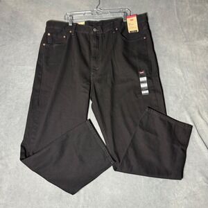 Levis 550 Relaxed Fit Big and Tall Black Jeans 44x30 NWT 100 Cotton Denim